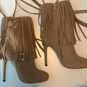 Suede Fringe boots
